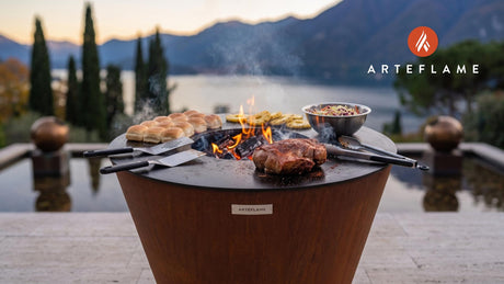 Grilled Kalua Pork Sliders (Hawaiian Style) cooking on an Arteflame grill
