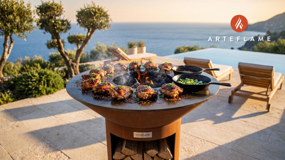 Grilled Chicken cooking on an Arteflame grill