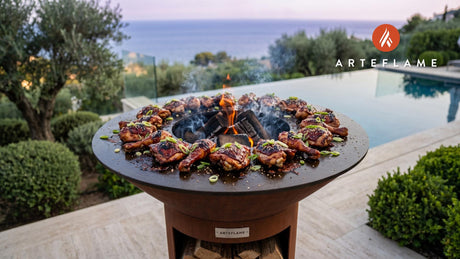 Guava Smoked Chicken (Hawaiian Style) cooking on an Arteflame grill