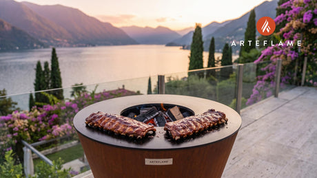 Honey Glazed Ribs (Idaho BBQ Style) cooking on an Arteflame grill