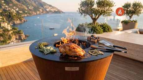 Applewood Smoked Wild Turkey Breast (Idaho Style) cooking on an Arteflame grill