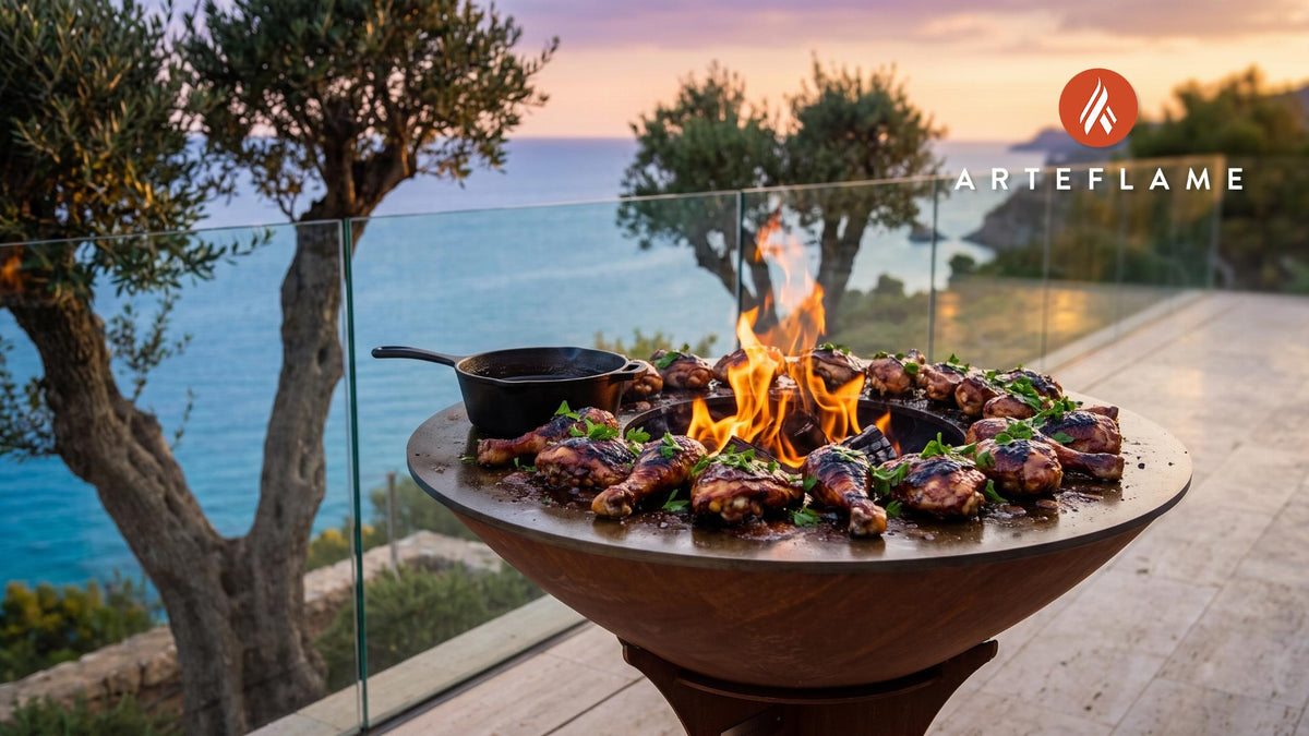 Guinness Glazed Chicken (Irish BBQ Style) cooking on an Arteflame grill