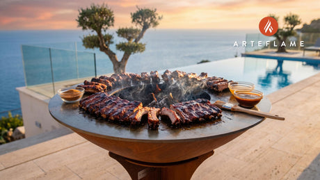 BBQ Rib Tips cooking on an Arteflame grill