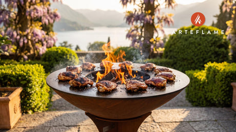 Brown Sugar BBQ Chicken (Indiana Style) cooking on an Arteflame grill