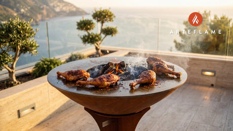 Smoked Turkey Legs (Indiana Style) cooking on an Arteflame grill