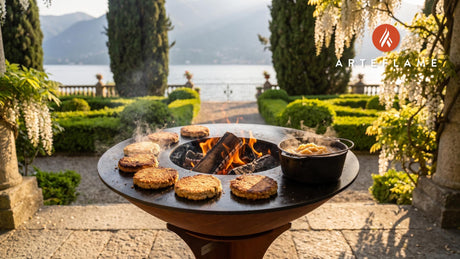 Welsh Oatcakes cooking on an Arteflame grill
