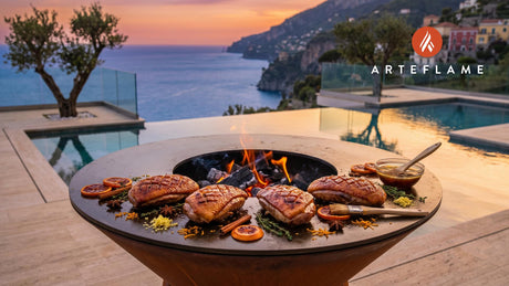 Citrus Glazed Duck Breast (Austrian Style) cooking on an Arteflame grill