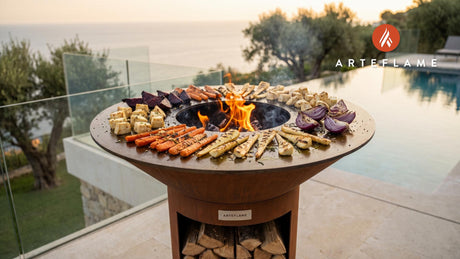 Grilled Root Vegetables cooking on an Arteflame grill