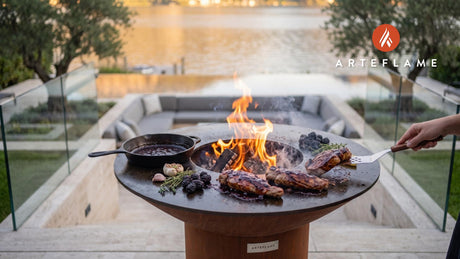 Blackberry Bourbon Pork Tenderloin (Kentucky Style) cooking on an Arteflame grill