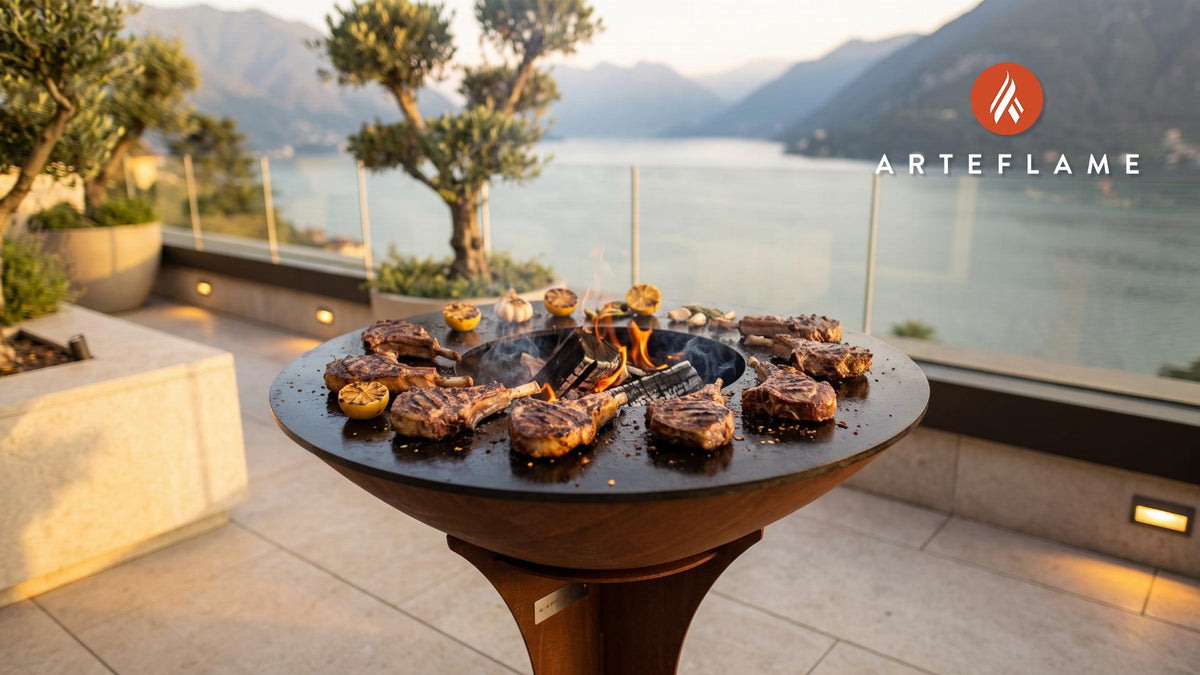 Juicy Grilled Mutton Chops (Albanian Style) cooking on an Arteflame grill