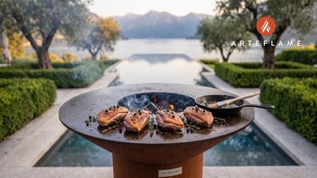 Seared Duck Breast cooking on an Arteflame grill