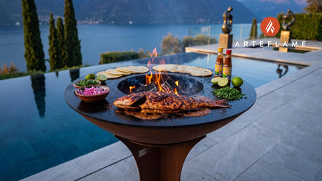 Wood-Fired Pescado Zarandeado (Mexican Style) cooking on an Arteflame grill