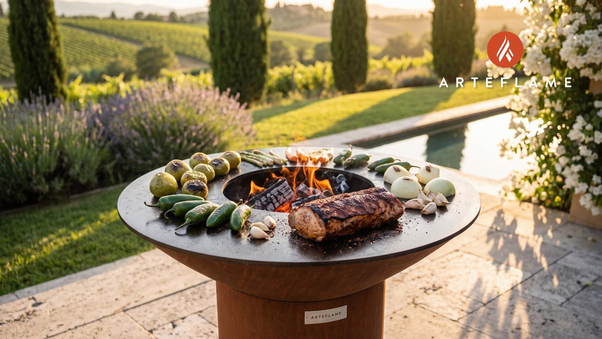 Mexican Grilled Pork Loin cooking on an Arteflame grill