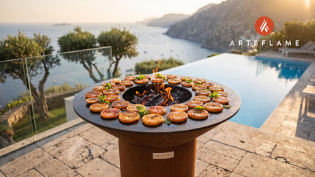 Mexican Grilled Oranges cooking on an Arteflame grill