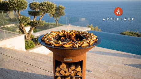 Crispy Grilled Fries Poutine (Canadian Style) cooking on an Arteflame grill
