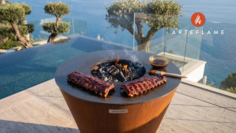 Grilled Pork Ribs cooking on an Arteflame grill