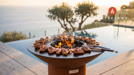 Cajun Grilled Chicken Wings (Louisiana Style) cooking on an Arteflame grill
