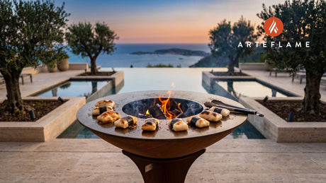Grilled Mochi cooking on an Arteflame grill