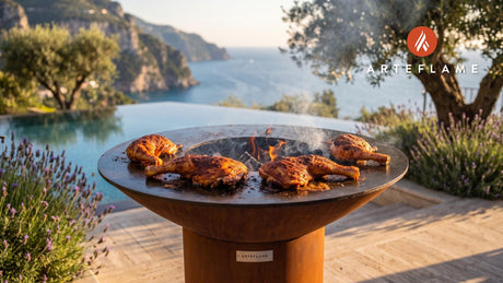 Cajun BBQ Chicken cooking on an Arteflame grill