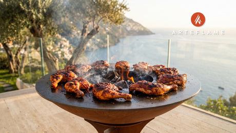 Cajun Marinated Chicken (Louisiana Style) cooking on an Arteflame grill