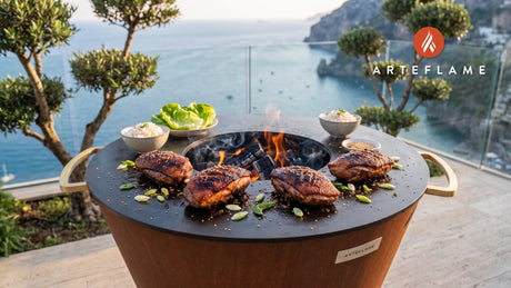 Juicy Smoked Duck (Korean BBQ Style) cooking on an Arteflame grill