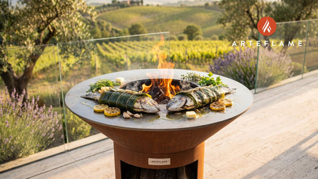 Grilled Fish cooking on an Arteflame grill