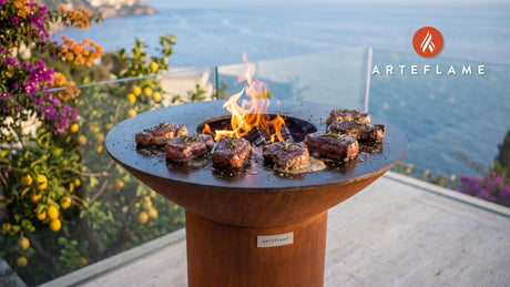Juicy Grilled Elk Tenderloin (Montana Style) cooking on an Arteflame grill