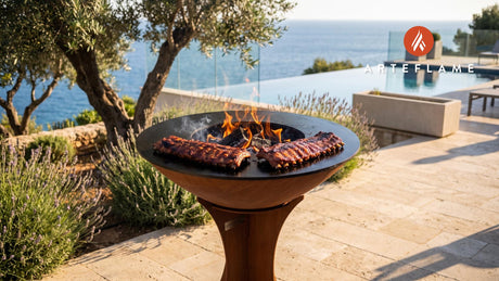 Smokehouse Baby Back Ribs (Nevada Style) cooking on an Arteflame grill