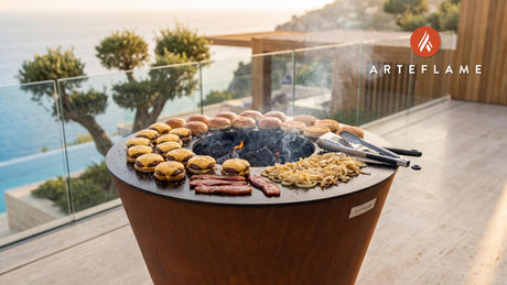 Juicy Short Rib Sliders (Nevada Style) cooking on an Arteflame grill