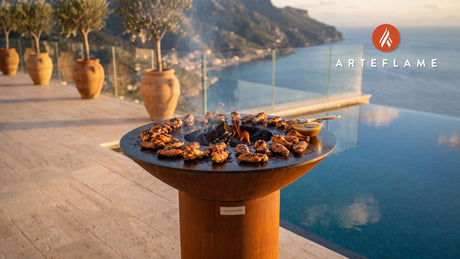 Grilled Wings cooking on an Arteflame grill