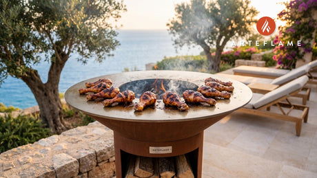 Maple Chicken Drumsticks cooking on an Arteflame grill