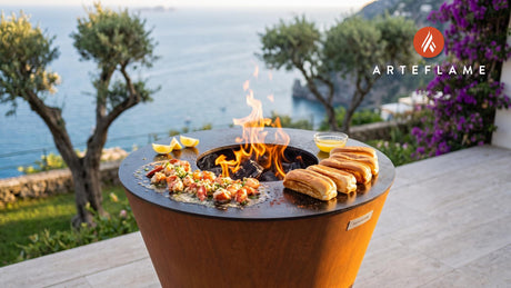 Garlic Butter Lobster Rolls (New Hampshire Style) cooking on an Arteflame grill