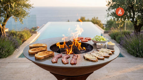 Grilled Turkey Club (New York Style) cooking on an Arteflame grill