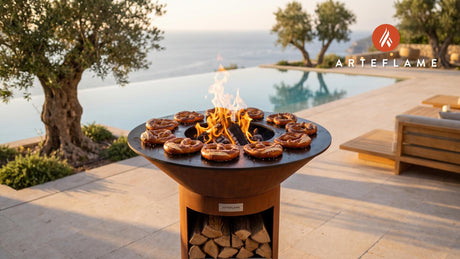 Grilled Soft Pretzels (New York Style) cooking on an Arteflame grill