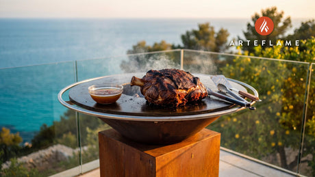 Smoked Pulled Pork (North Carolina Style) cooking on an Arteflame grill