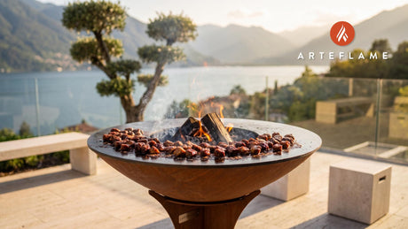 Smoked Brisket Bites (Ohio Style) cooking on an Arteflame grill