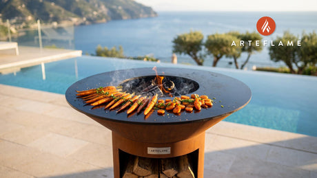 Grilled Carrots cooking on an Arteflame grill