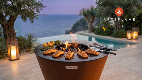 Grilled Salmon cooking on an Arteflame grill