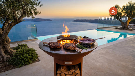 Ribeye Steak (Oregon Style) cooking on an Arteflame grill