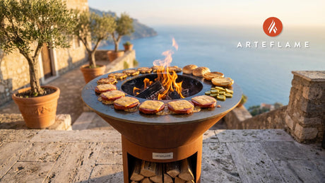 Grilled Lebanon Bologna (Pennsylvania Style) cooking on an Arteflame grill