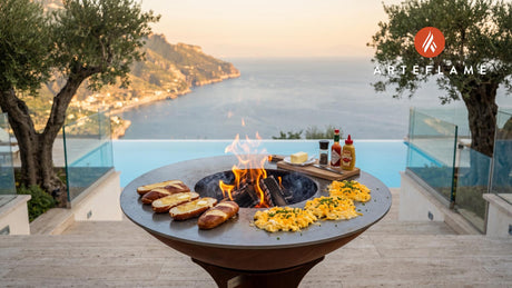Scrambled Egg & Cheese Pretzel Rolls (Pennsylvania Style) cooking on an Arteflame grill