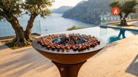 Grilled Sausages cooking on an Arteflame grill