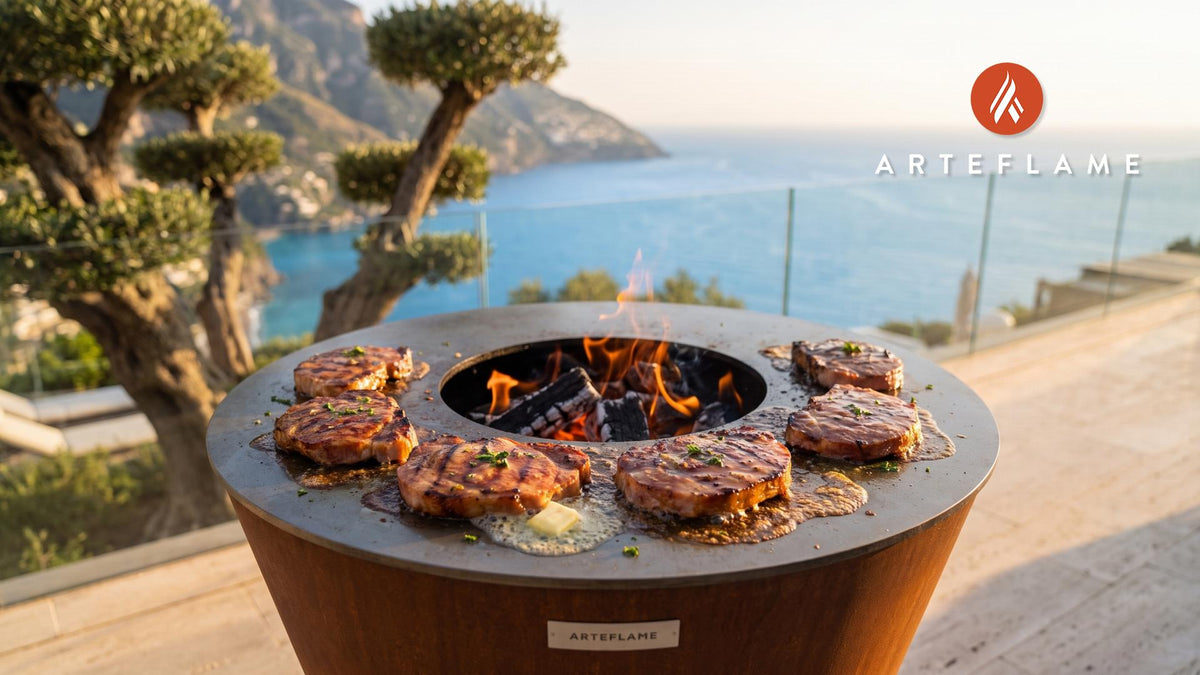 Grilled Ham cooking on an Arteflame grill