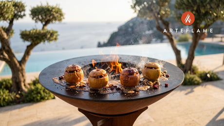 Fire-Roasted Apples (Pennsylvania Style) cooking on an Arteflame grill