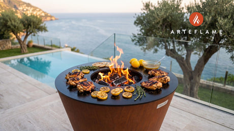 Del's Lemonade Grilled Chicken (Rhode Island Style) cooking on an Arteflame grill