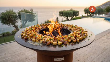 Grilled Ranch Potatoes (South Dakota Style) cooking on an Arteflame grill
