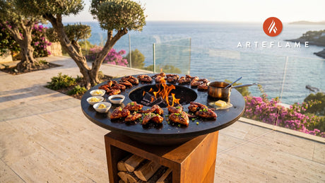 Sweet & Spicy Grilled Pheasant Wings (South Dakota Style) cooking on an Arteflame grill