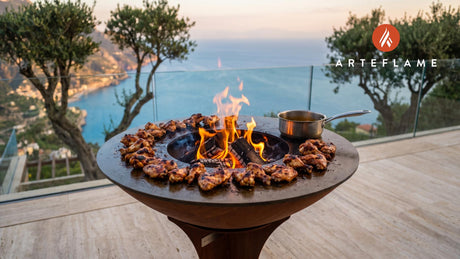 Grilled Wings cooking on an Arteflame grill