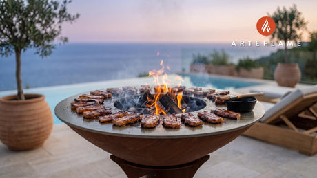 Grilled Pork Belly cooking on an Arteflame grill