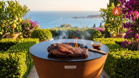 Tender Grilled Brisket (Utah Pioneer Day Style) cooking on an Arteflame grill